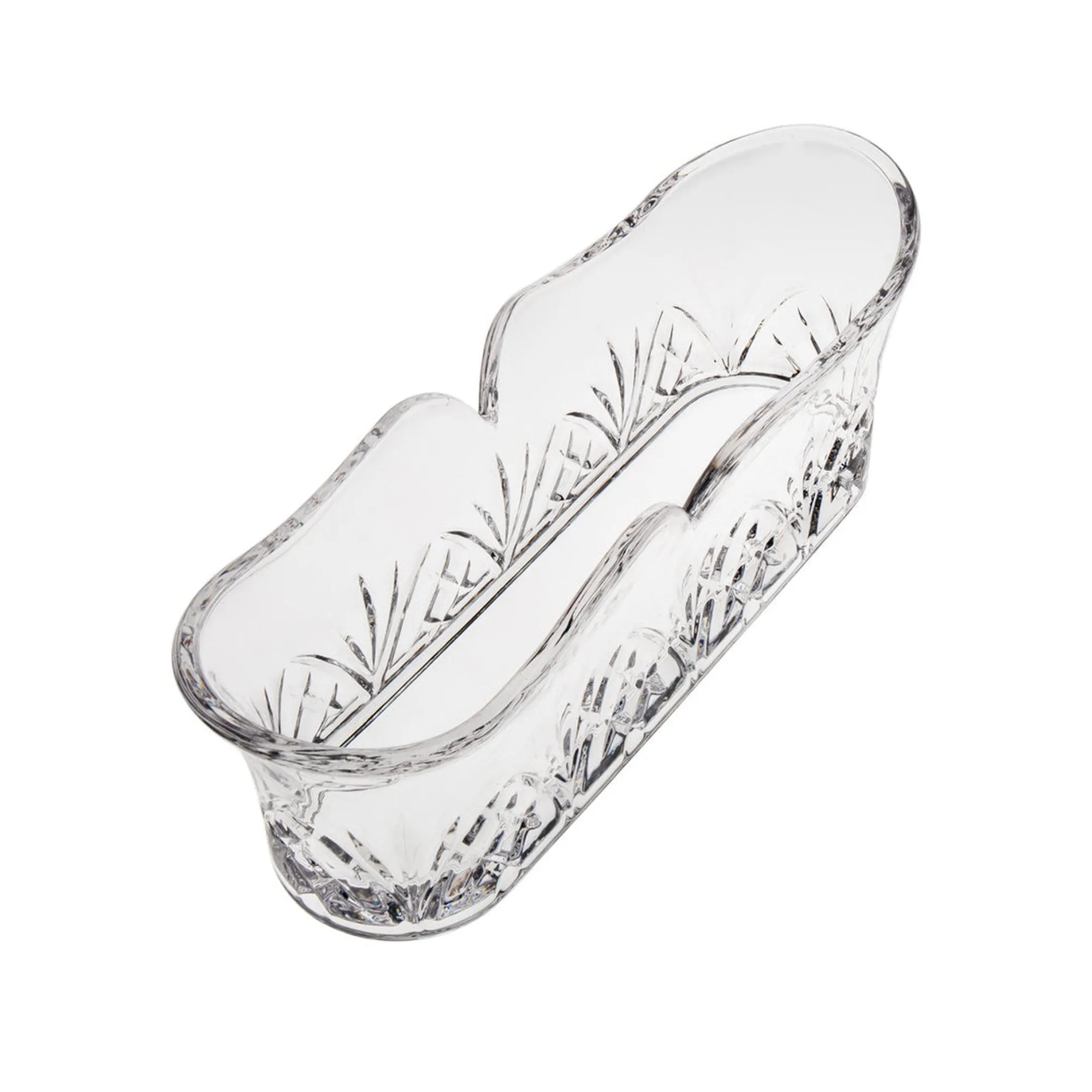 Sale Godinger Dublin Crystal Fork & Spoon Caddy