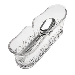 Sale Godinger Dublin Crystal Fork & Spoon Caddy
