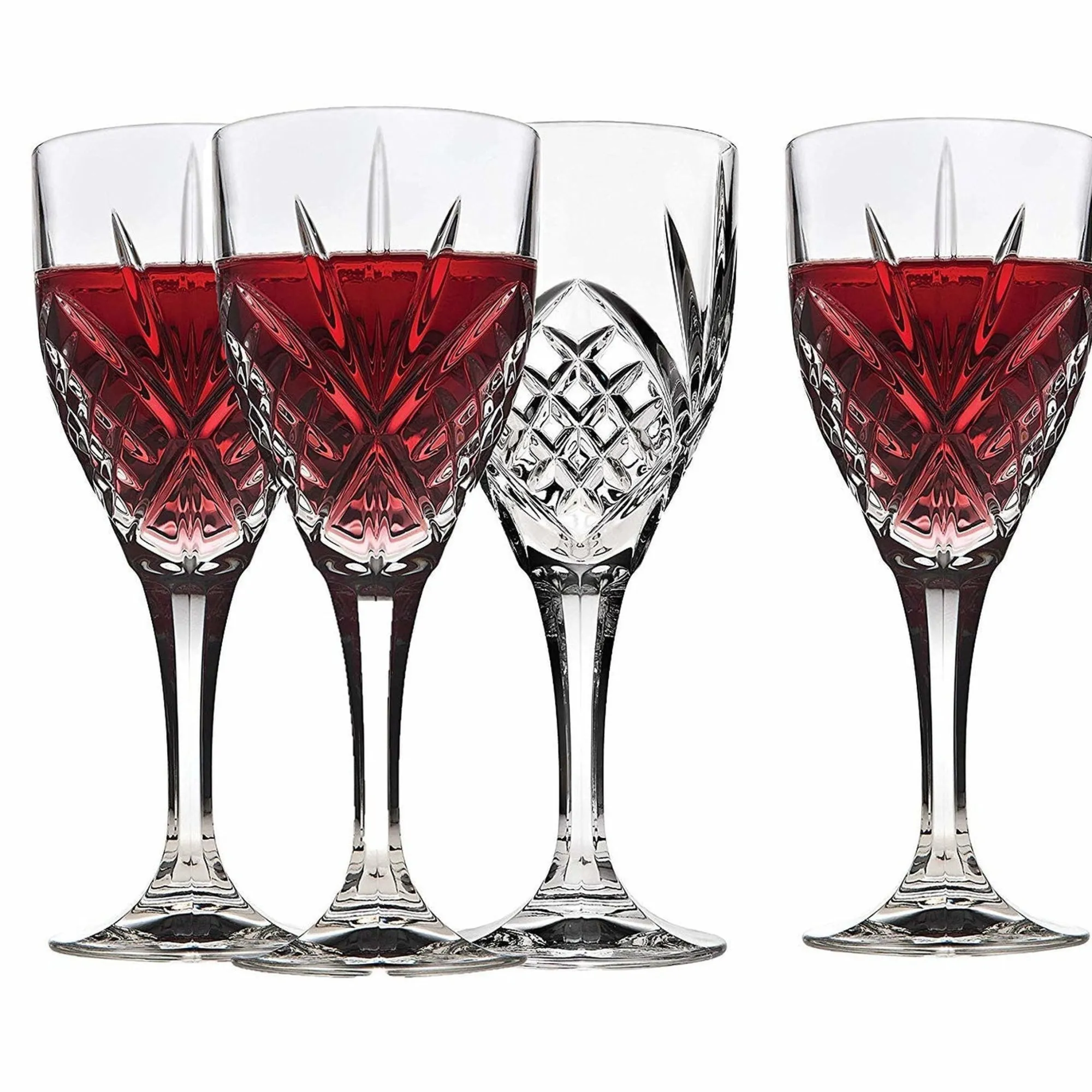 Hot Godinger Dublin Crystal Goblet, Set of 4