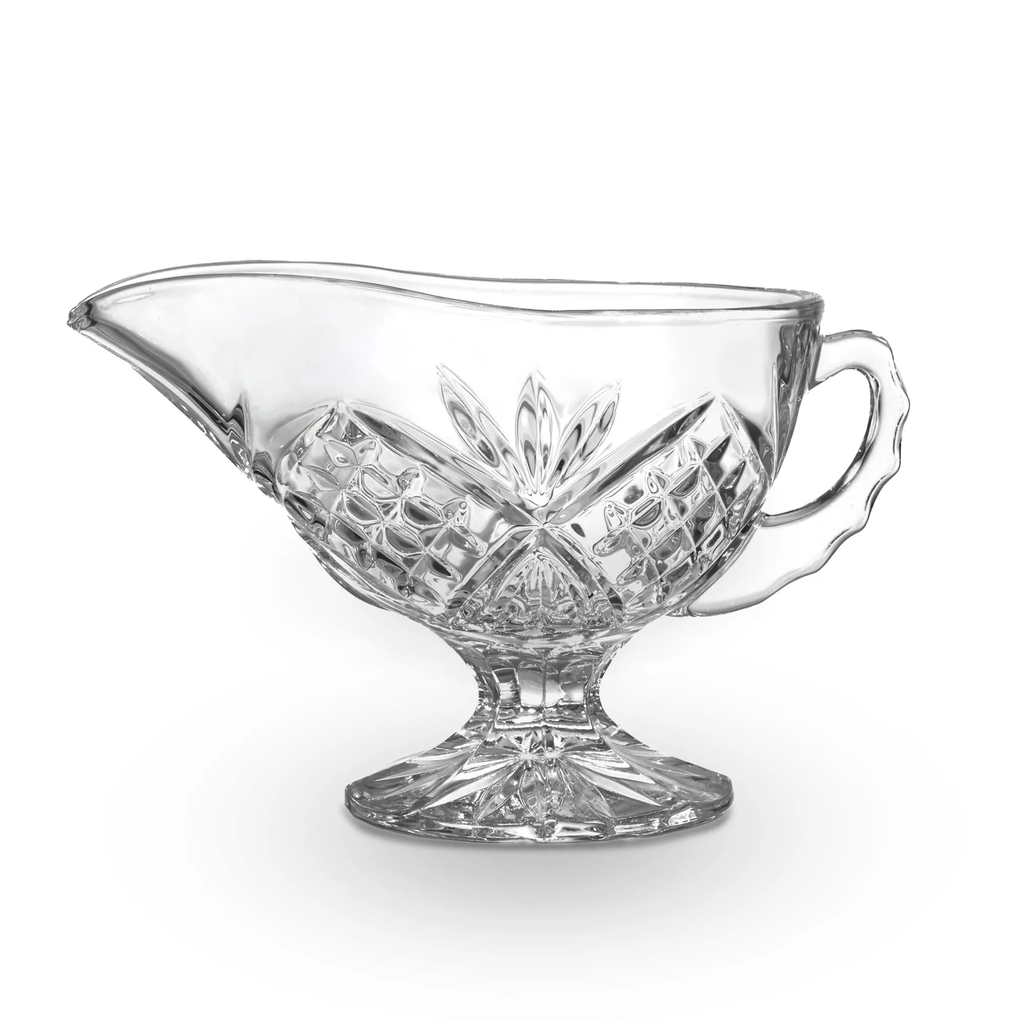 New Godinger Dublin Crystal Gravy Boat