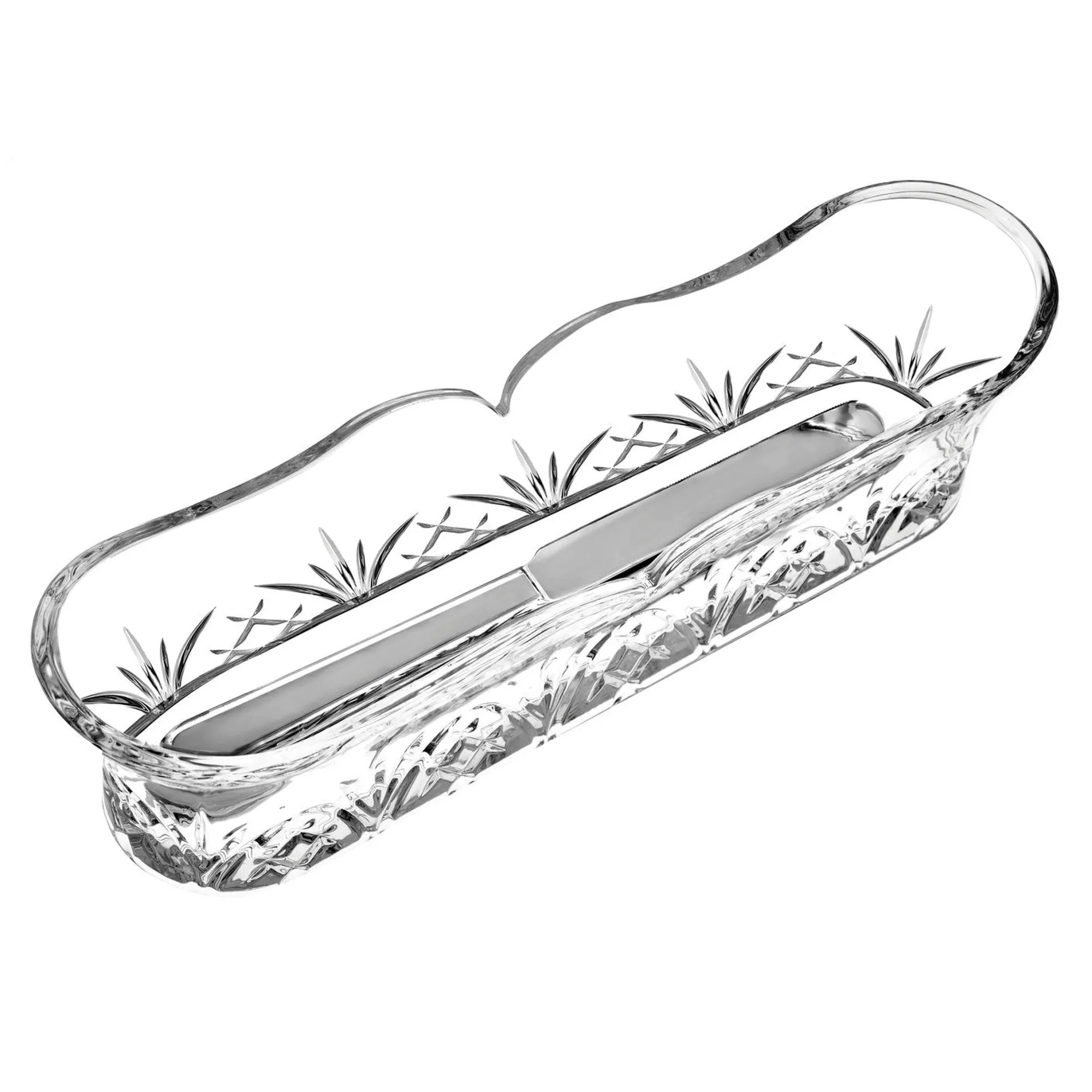 Sale Godinger Dublin Crystal Knife Caddy