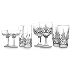 Outlet Godinger Dublin Crystal Mixology 8 Piece Glassware Set