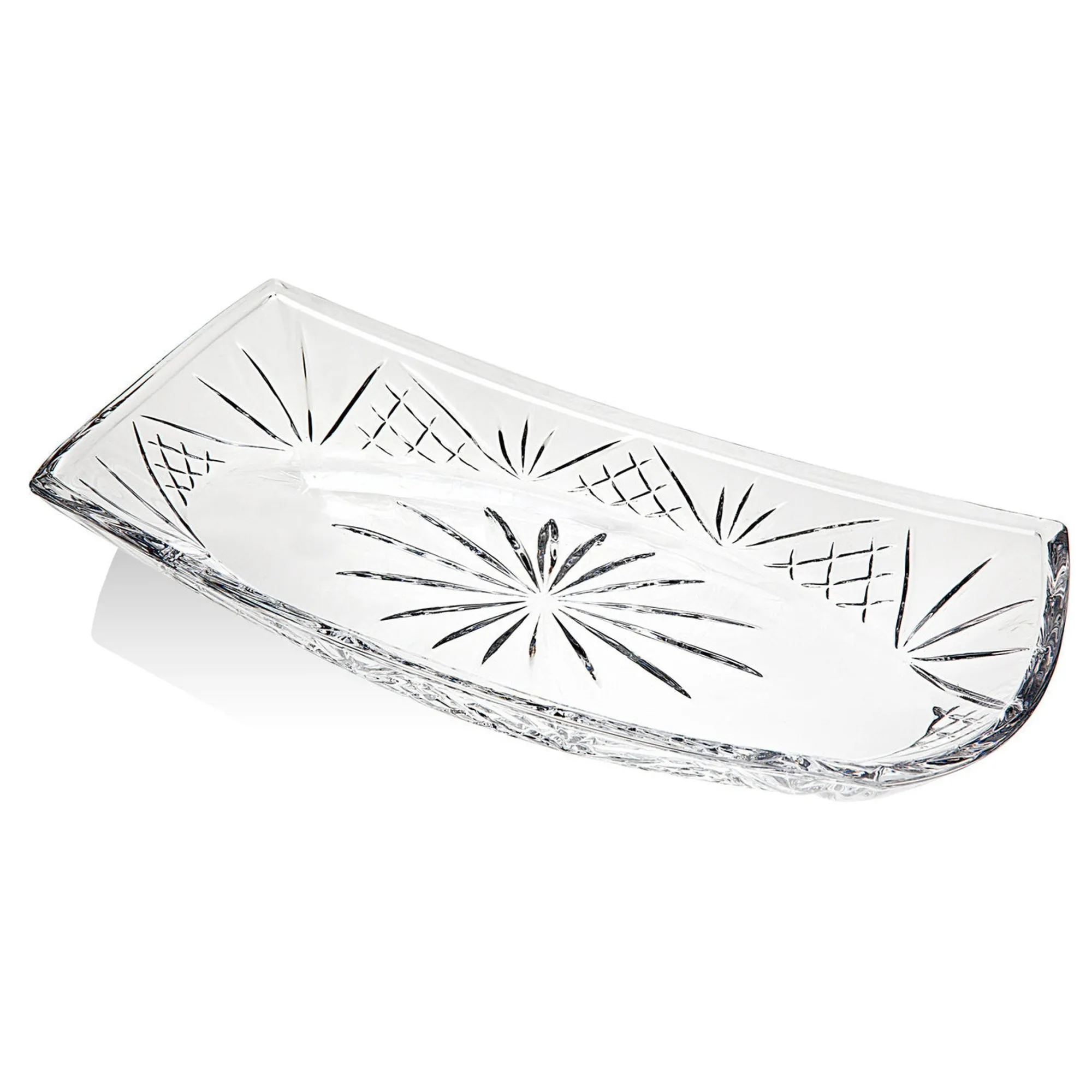 Sale Godinger Dublin Crystal Oval Serving Bowl
