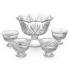 Outlet Godinger Dublin Crystal 5 Piece Dessert Set