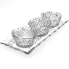 Sale Godinger Dublin Crystal 4 Piece Scalloped Appetizer Server Set