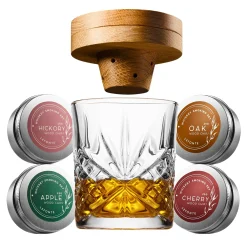 Online Godinger Dublin Crystal 6 Piece Whiskey Smoker Set
