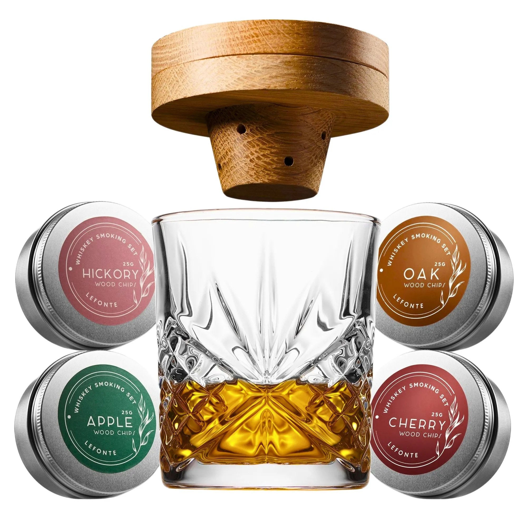 Online Godinger Dublin Crystal 6 Piece Whiskey Smoker Set