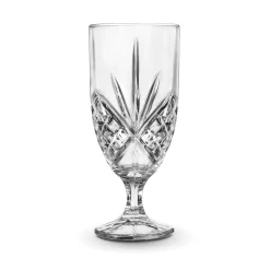 New Godinger Dublin Crystal Platinum Rim Ice Tea Glass, Set of 4