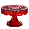 Clearance Godinger Dublin Crystal Red Cake Plate