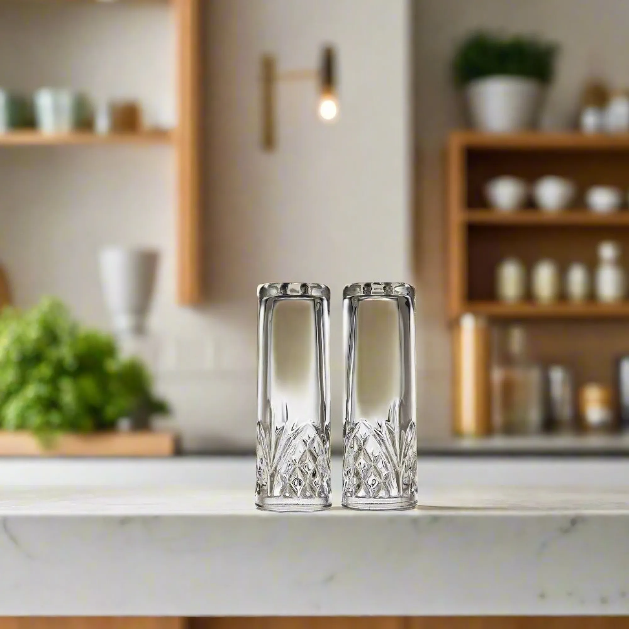 Clearance Godinger Dublin Crystal Salt & Pepper Shaker Set