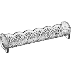 Hot Godinger Dublin Crystal Scalloped Cracker Tray