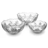 Sale Godinger Dublin Crystal Scalloped 3 Piece Serving Bowl Set