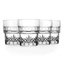Online Godinger Dublin Crystal Stackable Double Old Fashion Glass, Set of 4