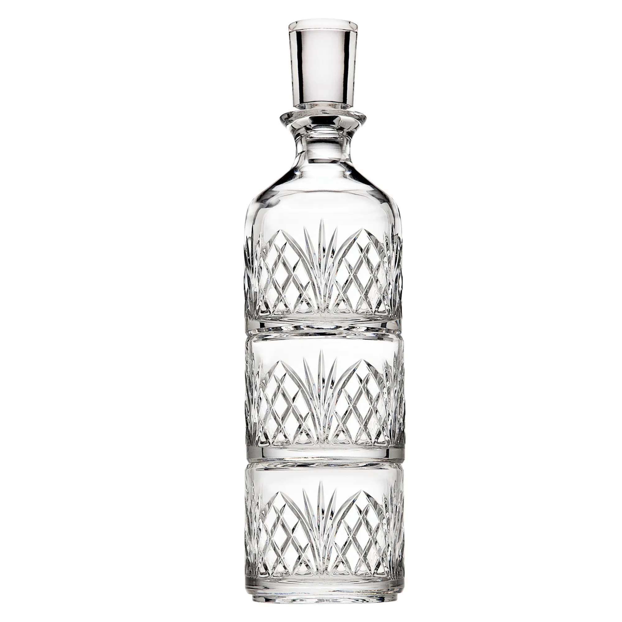 Clearance Godinger Dublin Crystal Stacking Decanter