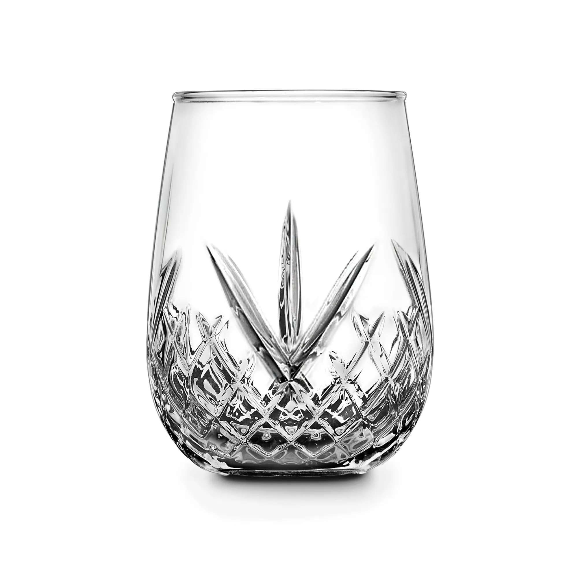 Discount Godinger Dublin Crystal Stemless Wine, Set of 4