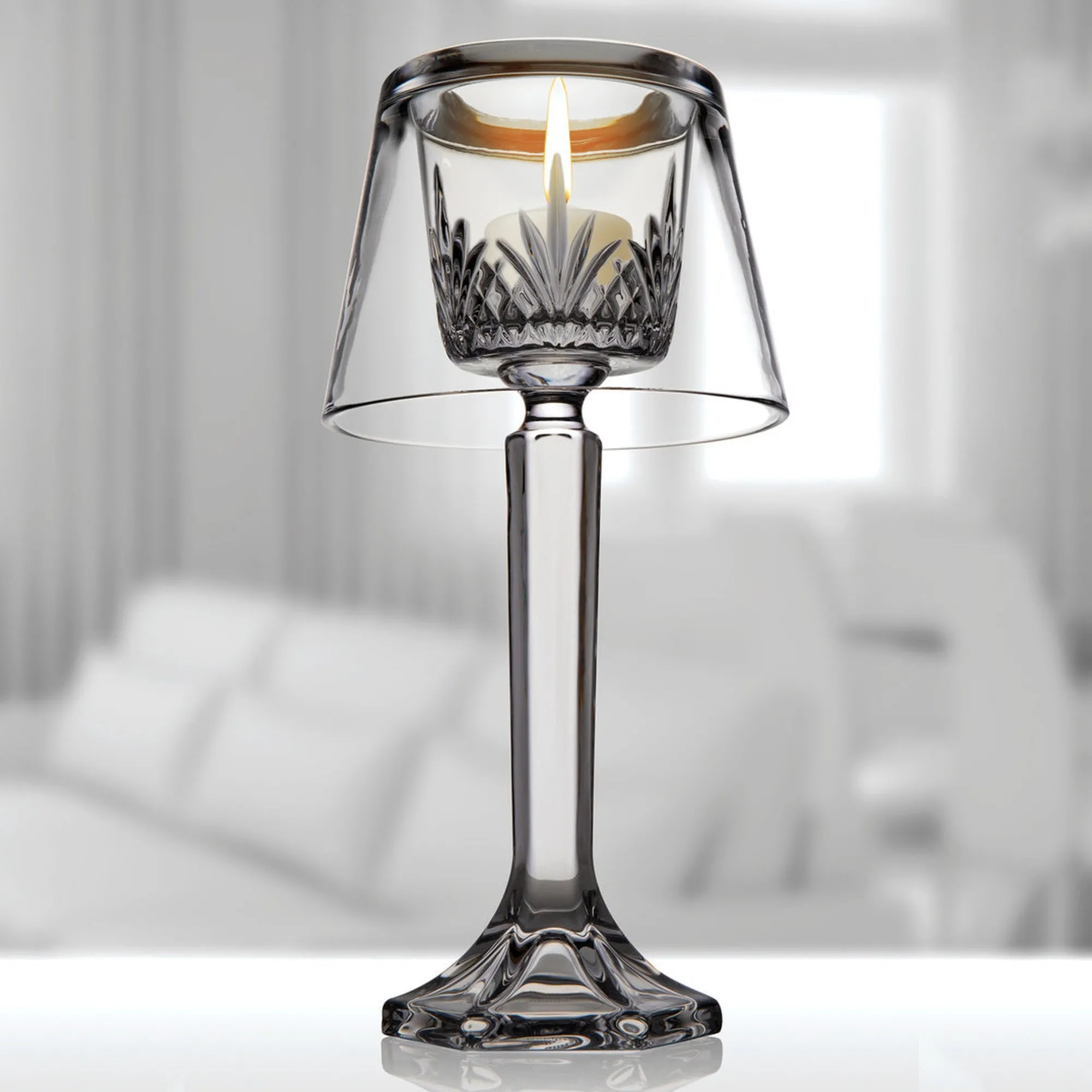 Hot Godinger Dublin Crystal Votive Holder Lamp