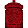 Godinger Dublin Red Crystal Kitchen Canister