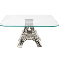 New Godinger Eiffel Tower Footed Cake Stand