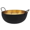 Outlet Godinger Encalmo Textured Black & Gold Salad Bowl