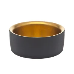 Godinger Encalmo Textured Black & Gold Wine Coaster Set