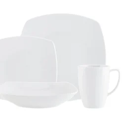 Outlet Godinger Encarta Porcelain 16 Piece Dinnerware Set, Service for 4