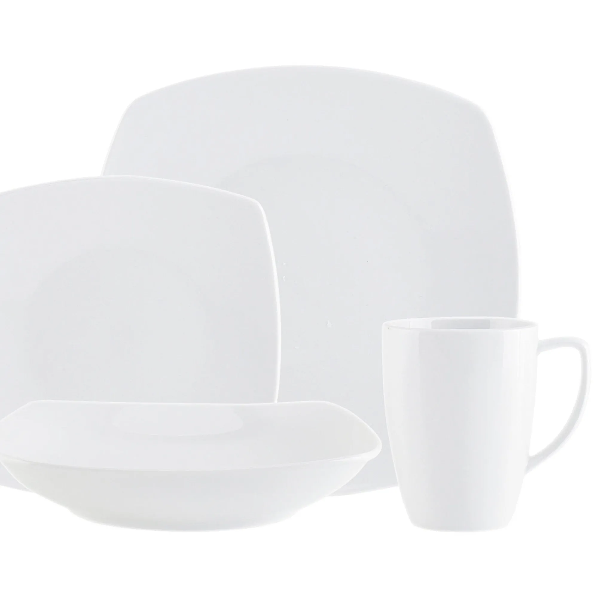 Outlet Godinger Encarta Porcelain 16 Piece Dinnerware Set, Service for 4