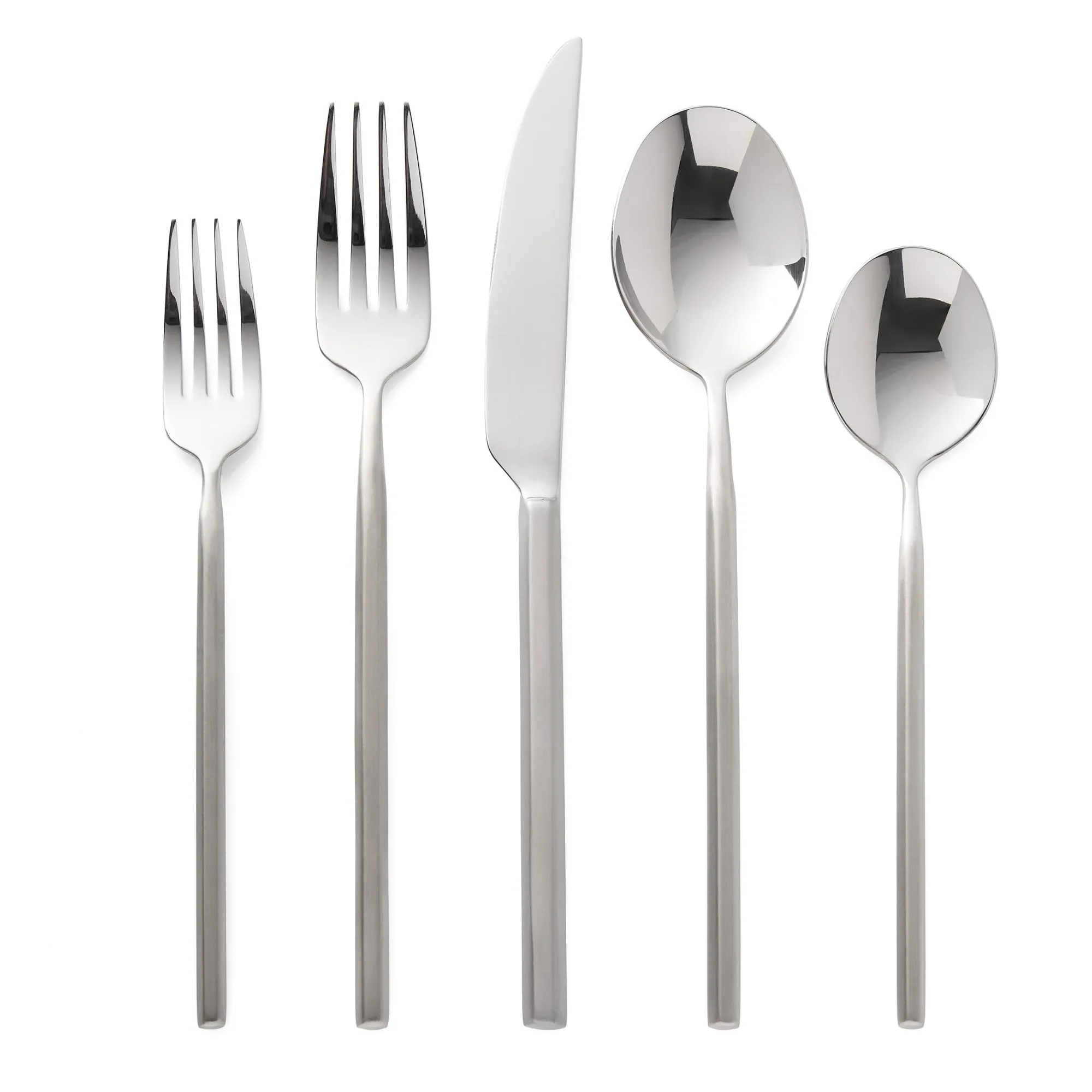 Hot Godinger Esagono Matte 18/10 Stainless Steel 20 Piece Flatware Set, Service For 4