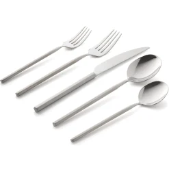Hot Godinger Esagono Matte 18/10 Stainless Steel 20 Piece Flatware Set, Service For 4