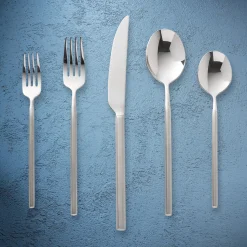Hot Godinger Esagono Matte 18/10 Stainless Steel 20 Piece Flatware Set, Service For 4