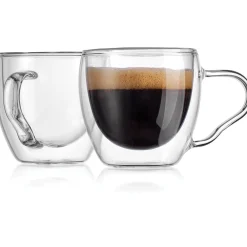 Online Godinger Espresso Double Wall Cup, Set of 2