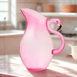 New Godinger Flamingo Acrylic Beverage Pitcher