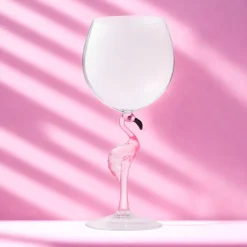 Godinger Flamingo Acrylic Wine Glass