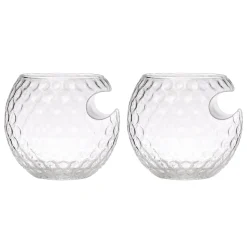 Godinger Golf Ball Cigar Double Old Fashion, Set of 2