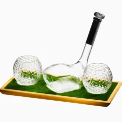 Discount Godinger Golf 3 Piece Decanter Whiskey Set
