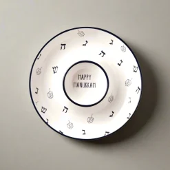 New Godinger Hanukkah Dreidel Chip & Dip