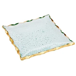 Hot Godinger Harper Gold Edge Square Dessert Plates, Set of 4
