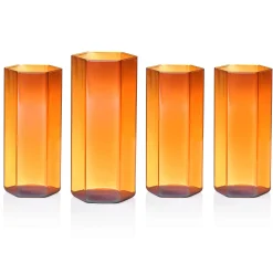 Best Godinger Helix Amber Highball, Set of 4