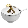 Clearance Godinger Hellebore Jam Jar with Spoon