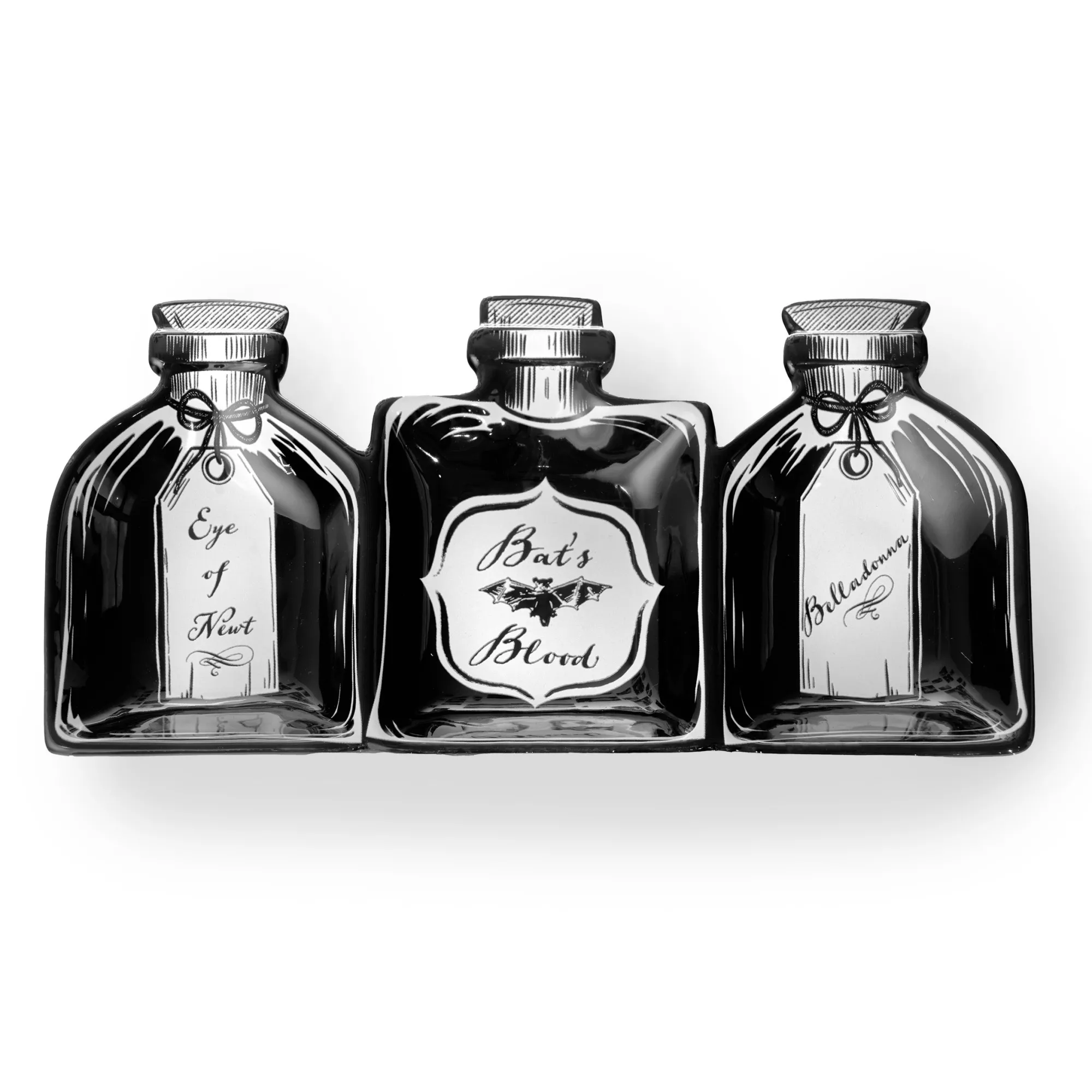 New Godinger Hex & Potion Bottles Platter
