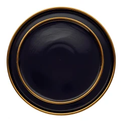Outlet Godinger Hillcrest 12 Piece Gold Rim Dinnerware Set, Service For 4