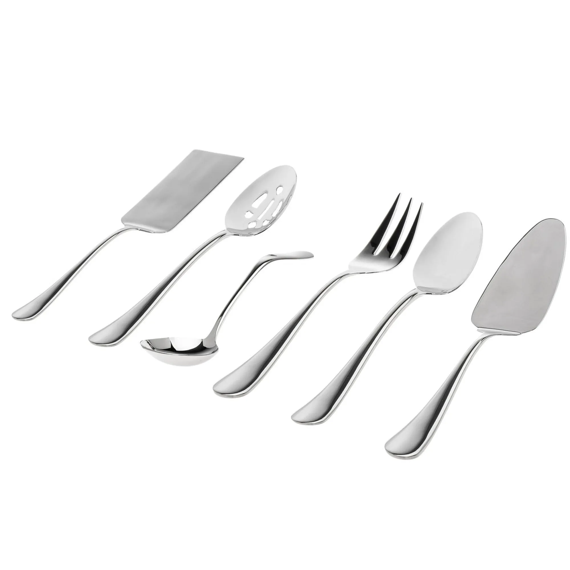 Best Godinger Hostess Serving Set 18/0 Stainless Steel 6 Piece Set
