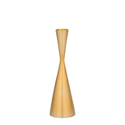 Godinger Hourglass Gold Tapered Candlestick