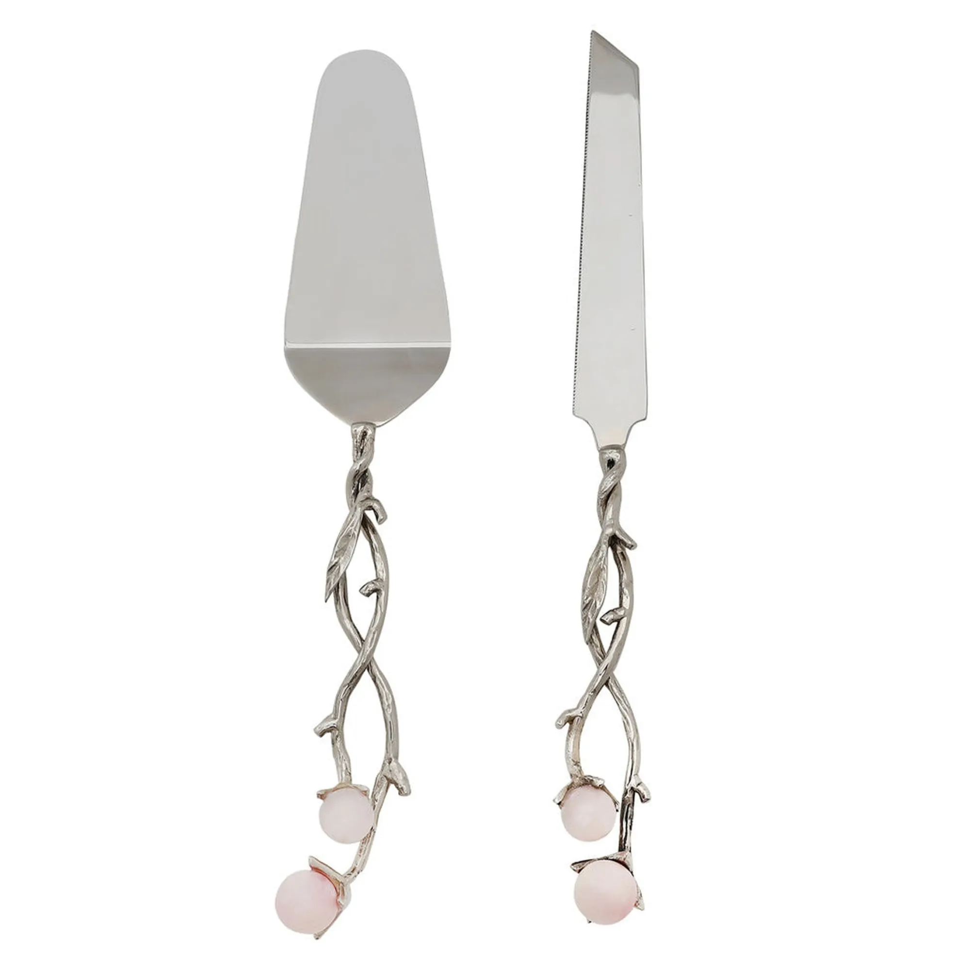 Outlet Godinger Hyaline Pink Cake Server Set