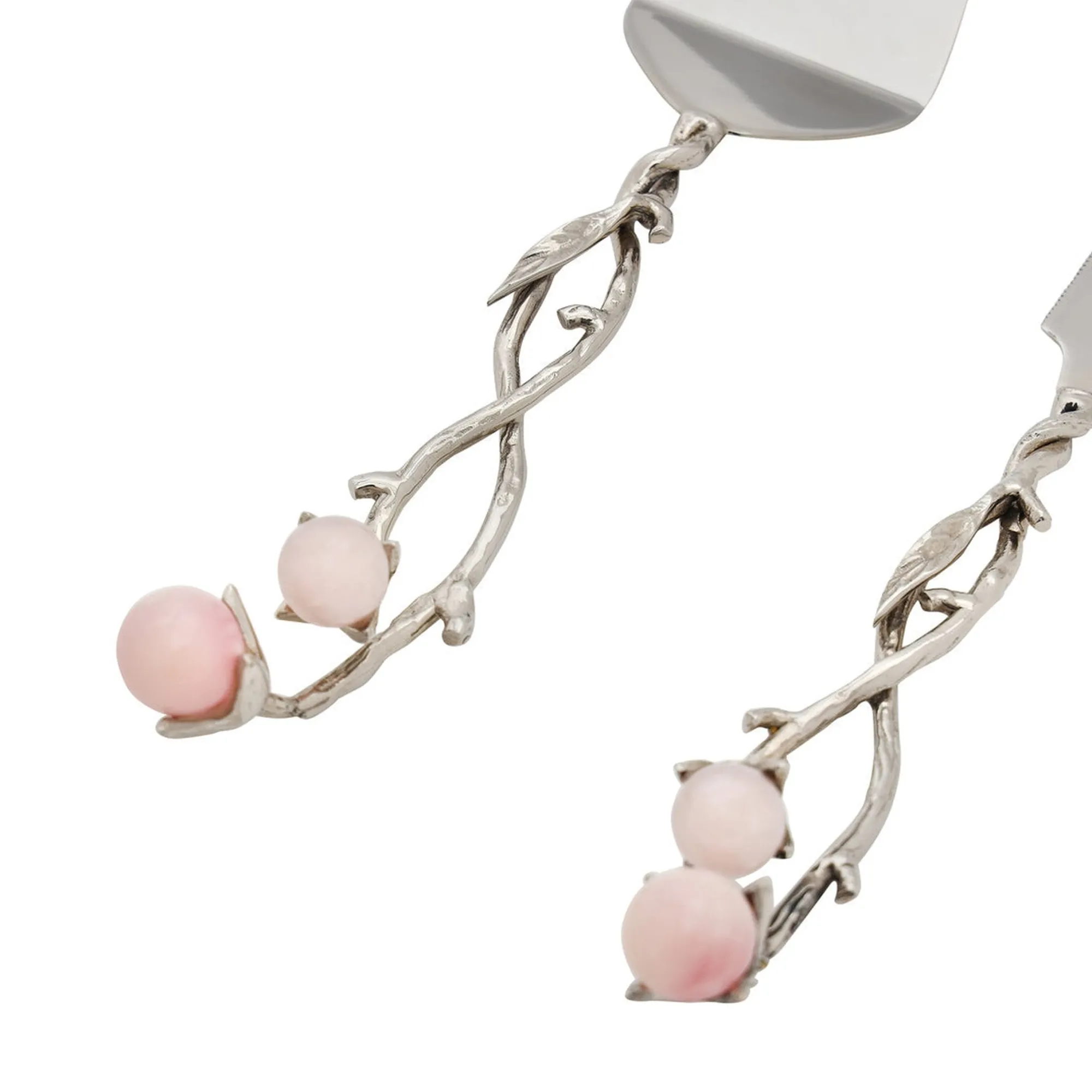 Outlet Godinger Hyaline Pink Cake Server Set