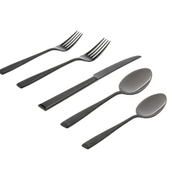 Hot Godinger Ingot Titanium 18/10 Stainless Steel 20 Piece Flatware Set, Service For 4