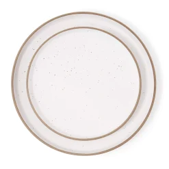 Outlet Godinger Inwood White Speckled Stoneware 12 Piece Dinnerware Set, Service for 4