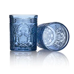 Clearance Godinger Jax Blue Double Old Fashion, Set of 4