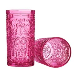 Discount Godinger Jax Hot Pink Highball, Set of 4
