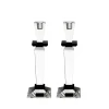 Online Godinger Jeru Black Tapered Candlestick Set