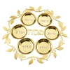 Clearance Godinger Judaica Reserve Gold Seder Plate